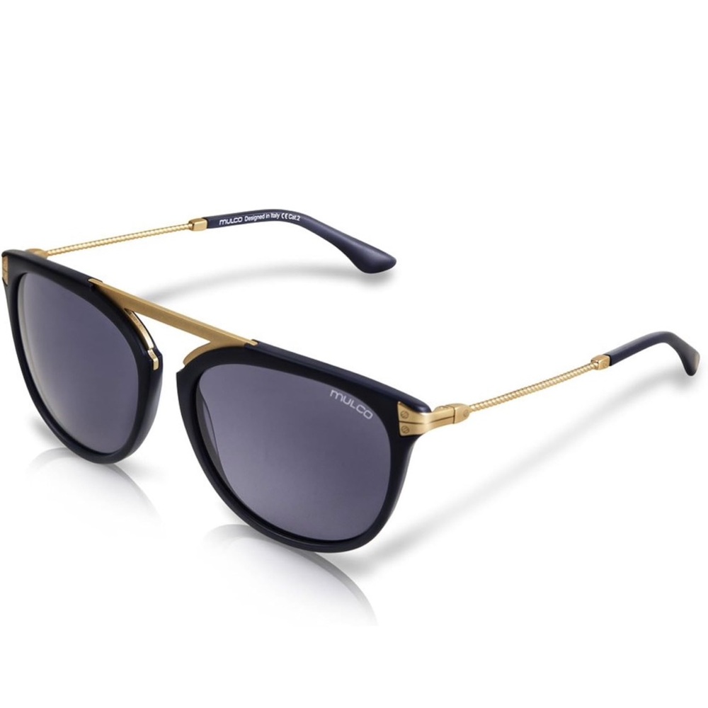 Mulco Black and Gold Aviator Sunglasses